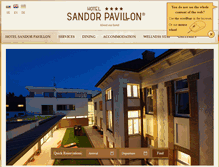 Tablet Screenshot of hotel-sandor.com